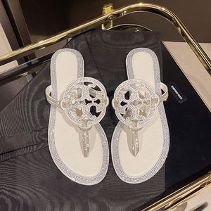Sandalias de Playa Casuales para Mujer, con Pedrería Floral, Transpirables, Ligeras, de Lujo, con Diamantes, Planas y Modernas para el Verano - Product Image 3