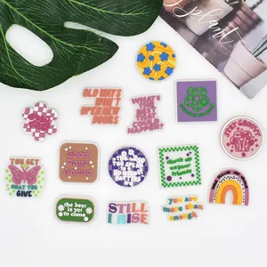 Wholesale Phrases Decorative Buckle Party Creative Personality Straw Accessories Universal Cup Cover For Drinks