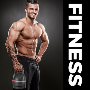 2024 nouveau gymnase Fitness réglable Kettlebell 6 niveaux de poids 40 Lbs 18 Kgs rapidement gratuit poids bouilloire cloche - Product Image 2