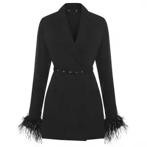 Blazer coupe cintrée en tissu, robe Sexy, mode décontractée, pour femmes, nouvelle collection printemps