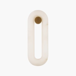 Applique murale LED contemporaine en laiton et marbre – Lumière diode encastrée à commande par interrupteur blanc chaud pour bureaux à domicile - Product Image 3