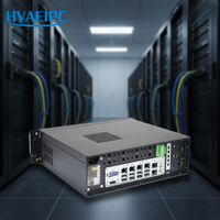 Komputer Embedded Tanpa Kipas HVAEIPC Industrial Intel I3/I5/I7/I9 RAM 32G DDR4 SSD 256GB Linux/Windows RJ45 4G Stok Tersedia