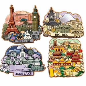 Factory Direct <b>Fridge</b> <b>Magnet</b> 3D Landmark Travel Souvenir Custom Logo Shape Kitchen Decor Wholesale - Product Image 1