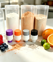 28mm/30mm Lekvrije Schroefdop voor Vaste Vloeistof Scheiding voor Plastic Flessen - Instant Poeder, Sap, Vitamine Dranken