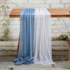 <span class=keywords><strong>Chemin</strong></span> <span class=keywords><strong>de</strong></span> <span class=keywords><strong>table</strong></span> en tulle fantaisie, voile transparent, pour mariage en extérieur, en <span class=keywords><strong>mousseline</strong></span> rose, pour la maison, banquets romantiques - Product Image 6