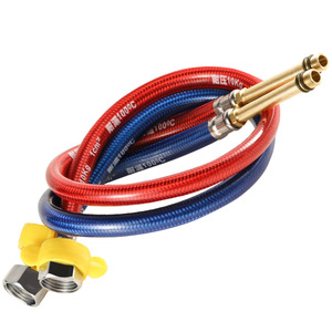 Manguera de entrada para grifo de agua fría y caliente de un solo orificio, 1/2 pulgada, caucho EPDM, 10 kg de presión, para fregadero de cocina - Product Image 1