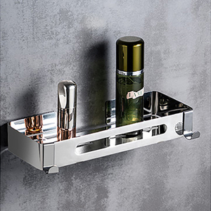 Estante Caddy de <span class=keywords><strong>ducha</strong></span> a prueba de herrumbre de <span class=keywords><strong>acero</strong></span> <span class=keywords><strong>inoxidable</strong></span> SUS304, estantes de baño con clavos <span class=keywords><strong>sin</strong></span> perforación para organizador de almacenamiento de baño - Product Image 3