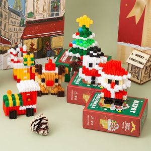 Ensemble de blocs de construction de noël, 100 à 200 pièces, petites particules, jouet éducatif pour enfants de 5 à 7 ans - Product Image 3