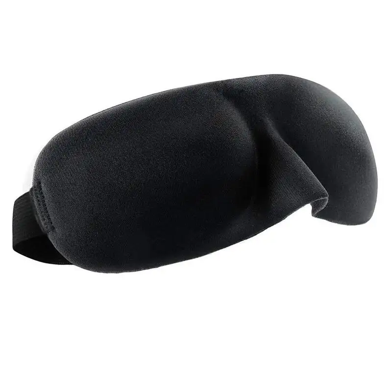 수면 안전 무독성을위한 여행 블랙 아이 마스크 부드러운 패딩 차양 커버 휴식 수면 3D 아이 마스크 눈가리개