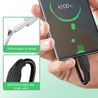 Câbles de charge rapide WISTAR 60W de type C premium, purs, pour smartphones/tablettes