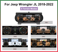 Tableau de bord numérique de 12,3 pouces pour Jeep Wrangler JL 2018-2022, écran LCD de tableau de bord, mise à niveau du cockpit