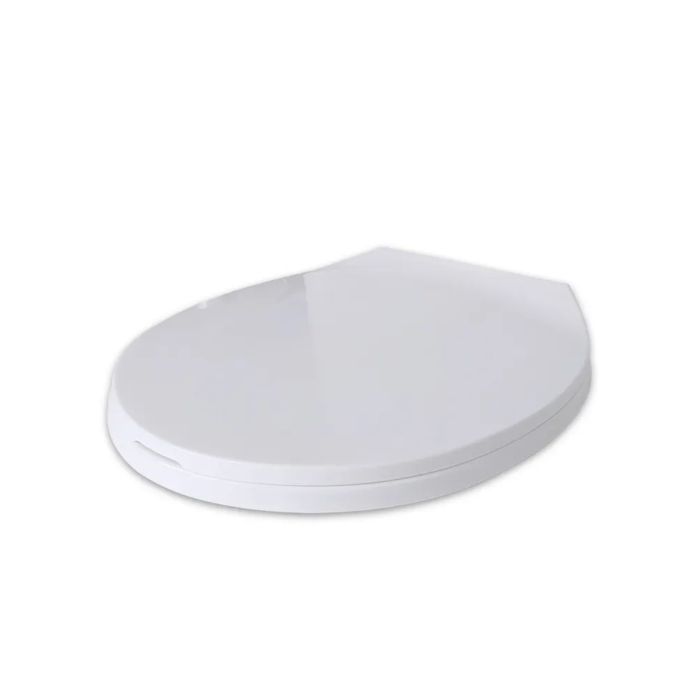 Quick Disassembly And Easy Cleaning Quiet-Close Round Toilet Seat Slow Close Plastic Toilet Seat White