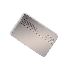 Carta di credito in bianco personalizzata FM4442 con Slot per Chip in metallo da 0.8mm carta di credito in acciaio inossidabile - Product Image 6