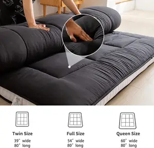 Colchón plegable y transpirable para dormir, cama acolchada, colchón de suelo japonés, Extra grueso, futón - Product Image 2