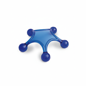 Mini Massaggiatore a Stella in Plastica Blu, Strumento per Terapia e Massaggio - Product Image 2