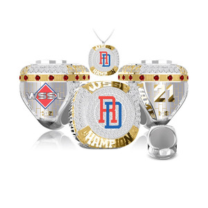 Anillo de campeón de moda de alta calidad personalizado, anillo universitario de béisbol y fútbol, anillo de plata para hombre - Product Image 2