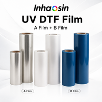 Rouleau de film de transfert UV DTF direct usine pour les grossistes en fournitures d'impression, rouleau de film AB pour l'impression commerciale d'autocollants UV