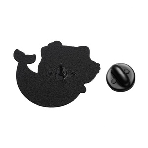 Fábrica de Broches al por Mayor, Insignias Personalizadas de Metal, Diseño de Sirena, Insignia de Solapa de Aleación de Hierro y Zinc, Pin de Esmalte Suave Colorido - Product Image 3