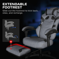 Fauteuil de Gaming Ergonomique en Gros, Dossier Réglable, Tissu Respirant, Robuste, Inclinable, Pivotant à 360°, Appui-tête et Support Lombaire
