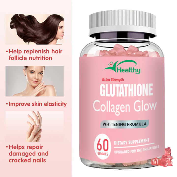 Promotion : Gélules Glutathione + Collagène - 60 Gélules éclaircissantes Et Blanchissantes Pour La Peau