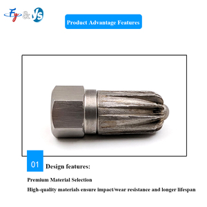 Buse <span class=keywords><strong>de</strong></span> soufflage premium 1/4'' à filetage interne 208 en acier inoxydable, économe en énergie, pour pulvérisation <span class=keywords><strong>de</strong></span> prétraitement <span class=keywords><strong>de</strong></span> surfaces industrielles - Product Image 5