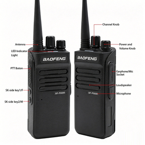 Vente flash - Talkie-walkie Baofeng P6600 - Communication sans fil claire - Longue portée - <span class=keywords><strong>Radio</strong></span> portable pour travaux <span class=keywords><strong>de</strong></span> construction en extérieur - Product Image 3