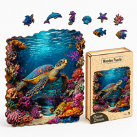 Puzzle Kayu Bentuk Hewan Kustom untuk Dewasa - Permainan Puzzle Edukatif Terbaik, Puzzle Kayu 3D Unik untuk Hadiah