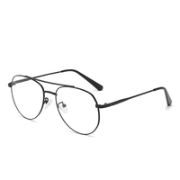 XH6819 unisexe hommes femmes cadre en verre bonne qualité bleu lumière bloquant ovale pleine jante métal à la mode pour les jeunes