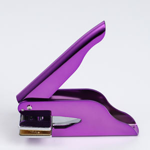 Новинка <span class=keywords><strong>2026</strong></span> года: Блестящий фиолетовый свадебный штамп-эмбоссер, металлический, прямоугольный, 40 мм, для сухого тиснения по бумаге - Product Image 1