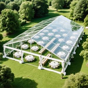 Tente de réception de <span class=keywords><strong>mariage</strong></span> en aluminium personnalisée de haute qualité Foerstine pour 300 personnes, grande tente de réception transparente robuste, <span class=keywords><strong>prix</strong></span> d'usine - Product Image 1
