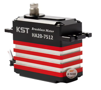 Servo standard sans balais en métal KST HA20-7512, couple élevé 82Kgf.cm, 0,11 seconde pour les avions télécommandés à grande échelle