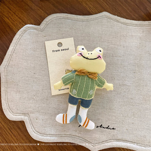 กิ๊บติดผมยางยืดสูง น่ารัก สไตล์เกาหลี รูปหมี <span class=keywords><strong>กบ</strong></span> ทำมือ หวานละมุน สำหรับตกแต่งผม - Product Image 6