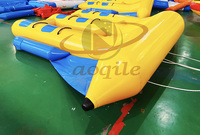 Sports nautiques populaires couleurs gonflables PVC banane bateau remorquable mer jouet Kayak poisson volant