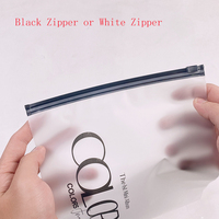 En gros Bas quantité minimale de commande 100 Pcs Personnalisé ziplock Vêtements Emballage Givré En Plastique Ziplock Sac Avec Propre Logo