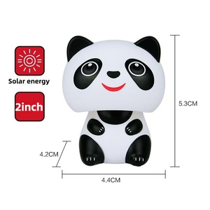 Pièces intérieures de camion de haute qualité, ornement de cabine de camion à énergie solaire Panda, 2 pouces, styles multiples - Product Image 5
