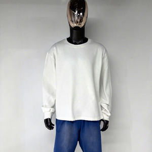 TS4110 T-shirt <span class=keywords><strong>termica</strong></span> da uomo a manica lunga in <span class=keywords><strong>maglia</strong></span> Waffle personalizzata in <span class=keywords><strong>maglia</strong></span> <span class=keywords><strong>termica</strong></span> a <span class=keywords><strong>maniche</strong></span> <span class=keywords><strong>lunghe</strong></span> Casual in cotone pesante - Product Image 1