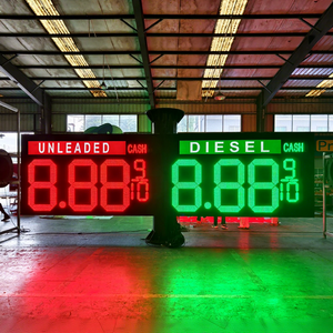 Insegna Digitale <span class=keywords><strong>LED</strong></span> per Prezzi Carburante, Display Singolo/Doppio ad Alta Luminosità per Stazioni di Servizio - Product Image 6