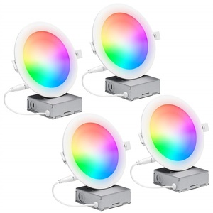 12W SMD2835 RGBCW Smart WiFi in alluminio <span class=keywords><strong>LED</strong></span> da 6 pollici Super sottile e moderno pannello Downlight voce/telefono camera da letto - Product Image 2