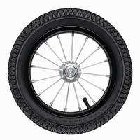 16 Pouces 16x1.75 Roue à rayons pneumatique jante alu roulement à billes pour chariot remorque jardin