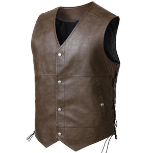 Customized Casual Winter <b>Men</b> Polyester/Cotton <b>Vest</b> 100% High Quality Breathable Quick Dry Windproof Button Stand Collar Pockets - Product Image 2