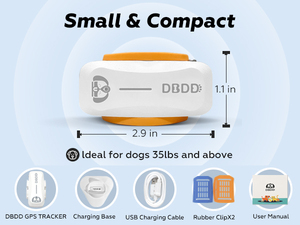 Traceur GPS intelligent pour animaux de compagnie, étanche, avec suivi de localisation en temps réel, suivi d'activité, assistant vétérinaire IA et longue autonomie de la batterie - Product Image 2