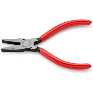 KNIPEX 20 01 125 Alicates de mecánico con puntas rectas y planas recubiertas de resina sintética atramentizada negra 125 mm - Product Image 2
