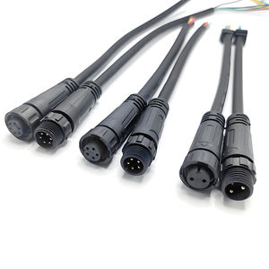 Hete OEM IP67 waterdichte M12 elektrische mannelijke/vrouwelijke solar LED lamp voedingskabel <span class=keywords><strong>2</strong></span>-6 pins connector PVC voor motorfietsen en voertuigen - Product Image 2
