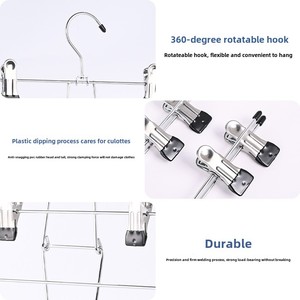 Wholesale Space Saving <b>Hanging</b> Closet Organizer 6 Tiers Skirt Hangers Pant with Clips & 360. Swivel Hook - Product Image 5