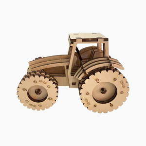 Jouets éducatifs DIY <span class=keywords><strong>Tracteur</strong></span> Jigsaw <span class=keywords><strong>3D</strong></span> Assemblé à la main <span class=keywords><strong>Puzzle</strong></span> en bois - Product Image 2