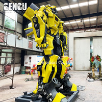 Özelleştirilmiş Gengu Dino Çelik Animatronik Robot Model Simülasyon Robot Adamı İç/Dış Mekan Kullanımı İçin