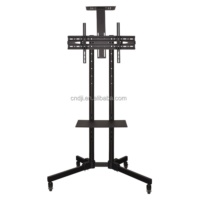 V-STAR Mobile TV Cart Trolley 360 Degree Swivel Floor Stand for 32-70\" LCD Flat Panel Durable Steel Material