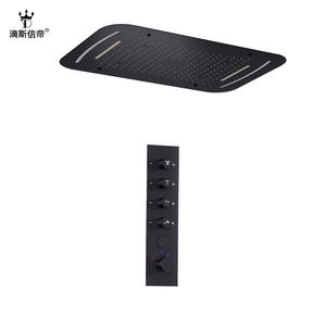 LED Concealed <b>Shower</b> Head Set Stainless Steel Multi-Functional Home Bathroom Vanity <b>Lighting</b> Simple Design <b>Shower</b> System - Product Image 6