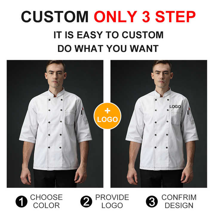 Custom Chef Jacket Embroidery Personalized Chef Jacket Custom