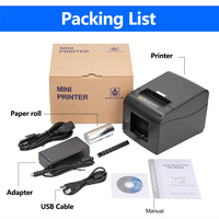 Impresora de recibos Bluetooth de alta velocidad de 80mm Impresora térmica inalámbrica Pos para pequeñas empresas para Android y Windows
